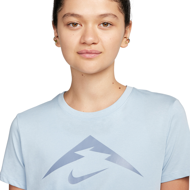 Tricou Nike W NK DF TRAIL TEE / Femei / XL / Albastru deschis photo 3